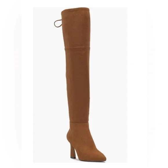 2270- Vince Camuto Taplana2 Over-the-Knee Boots Warm Caramel Size 7.5 M NWT - Picture 2 of 14